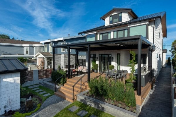 luxurious beachside boundary bay custom home exterior